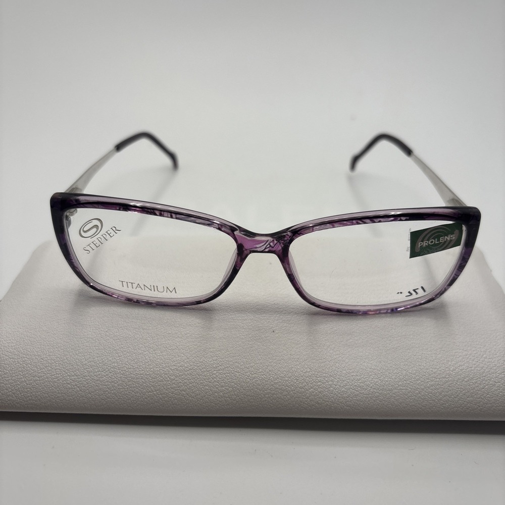 NEW STEPPER SI-30075 F880 PURPLE TITANIUM EYEGLASSES FRAME 52-14-135MM #457
